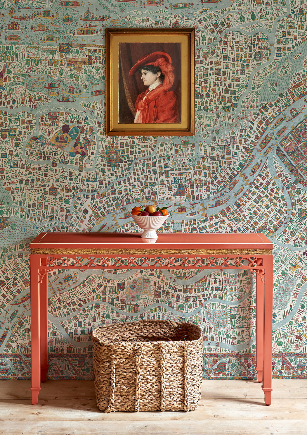 bright colourful map inspired wallpaper lewis and wood
